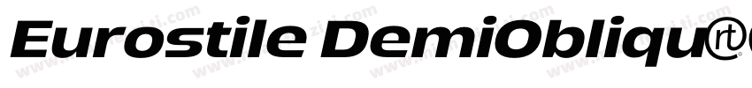 Eurostile DemiObliqu字体转换